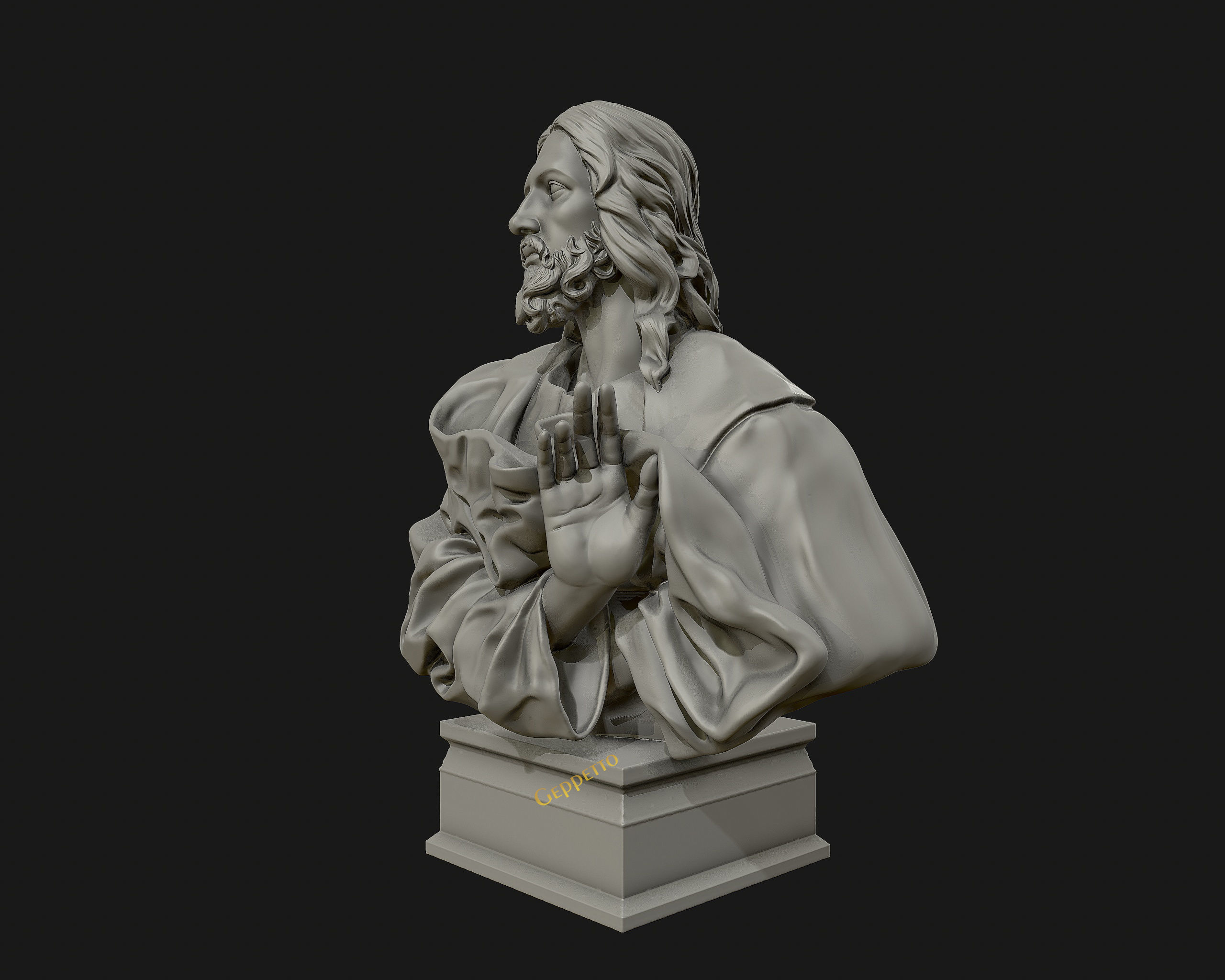 Jesus Christ Sculpture ready to 3D print 3D print model_10