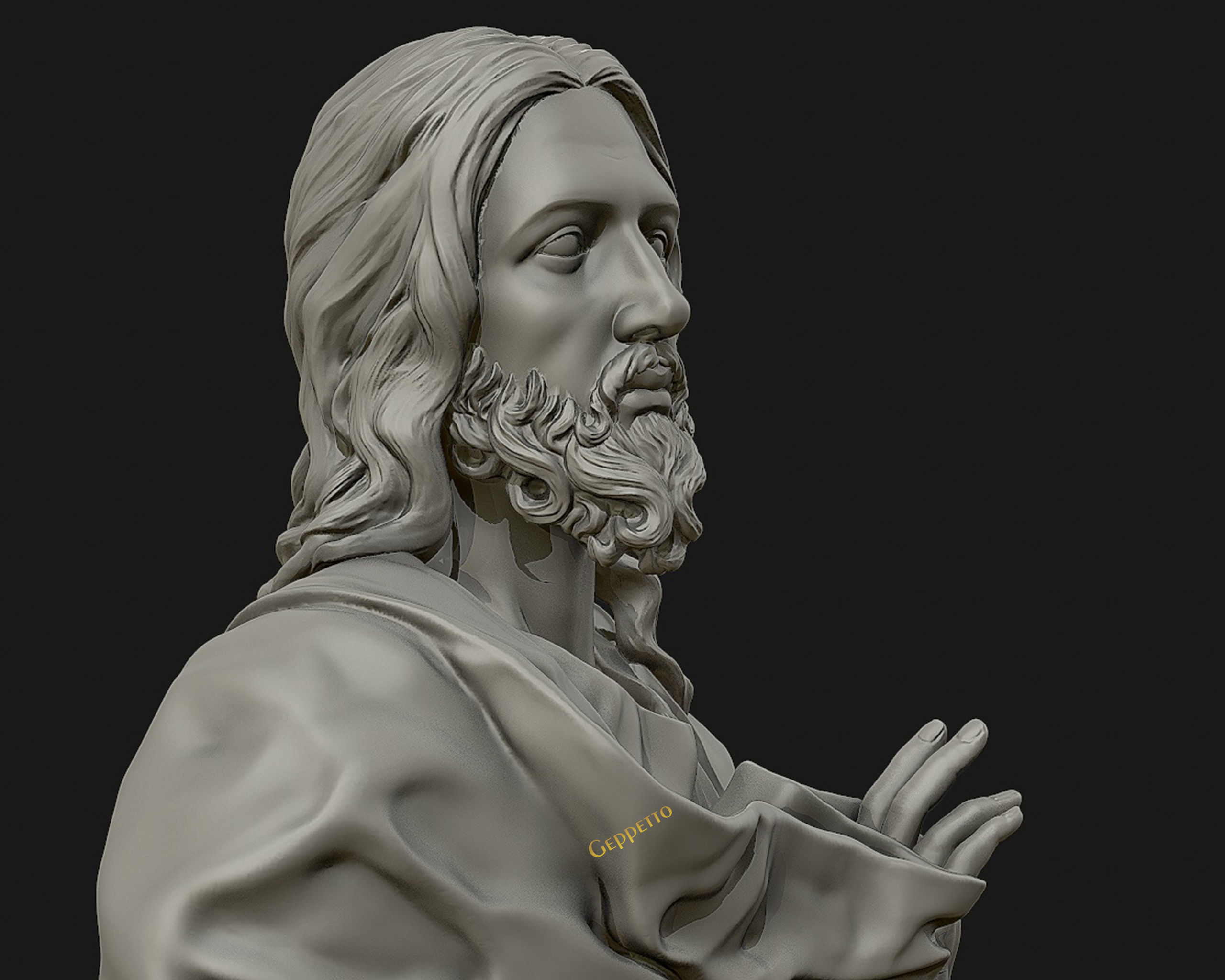Jesus Christ Sculpture ready to 3D print 3D print model_37