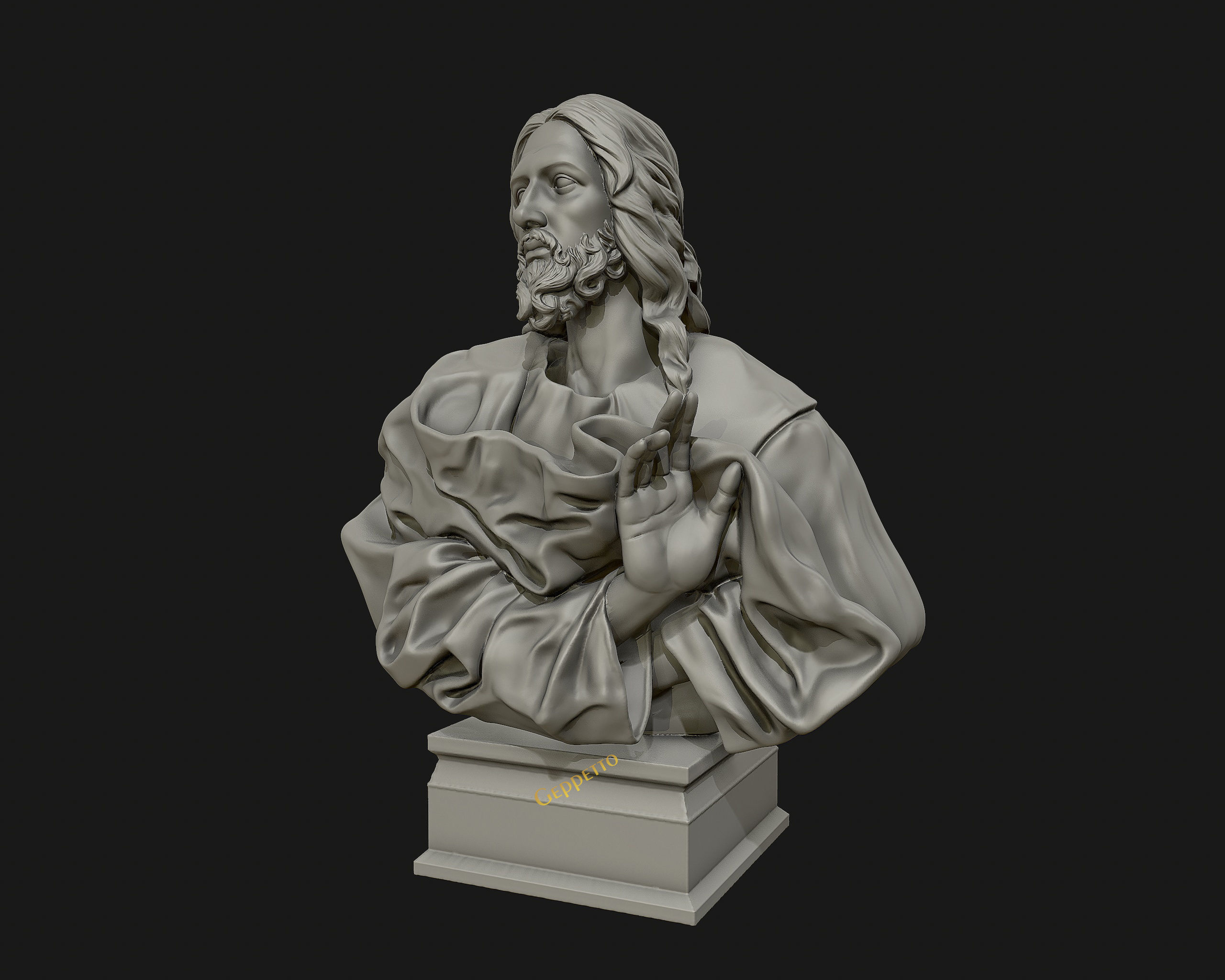 Jesus Christ Sculpture ready to 3D print 3D print model_6