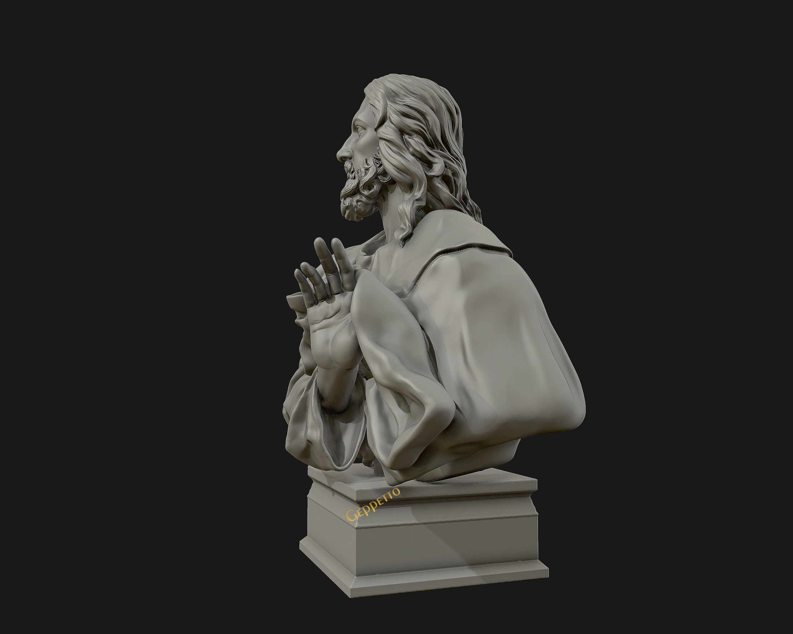 Jesus Christ Sculpture ready to 3D print 3D print model_13