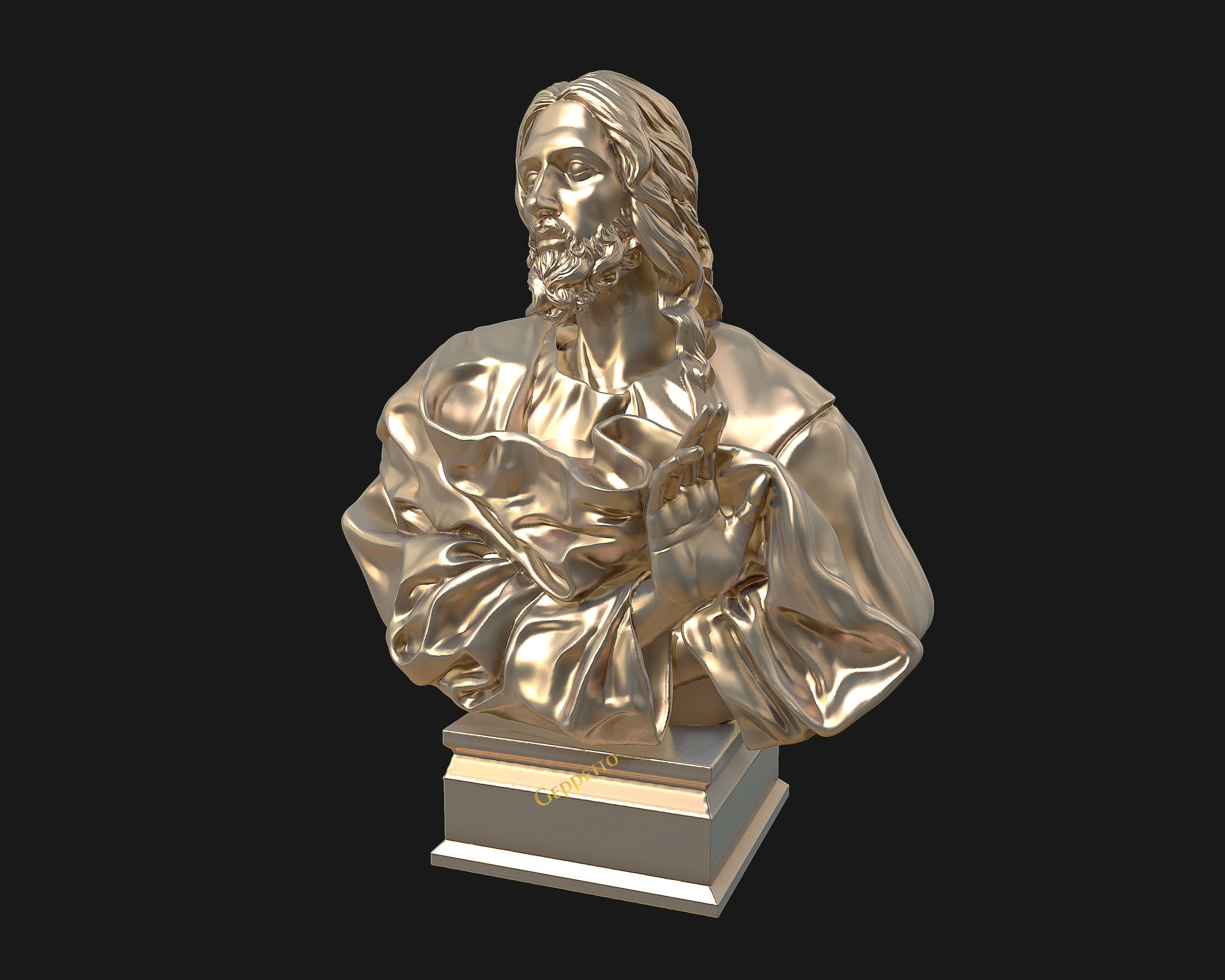 Jesus Christ Sculpture ready to 3D print 3D print model_25