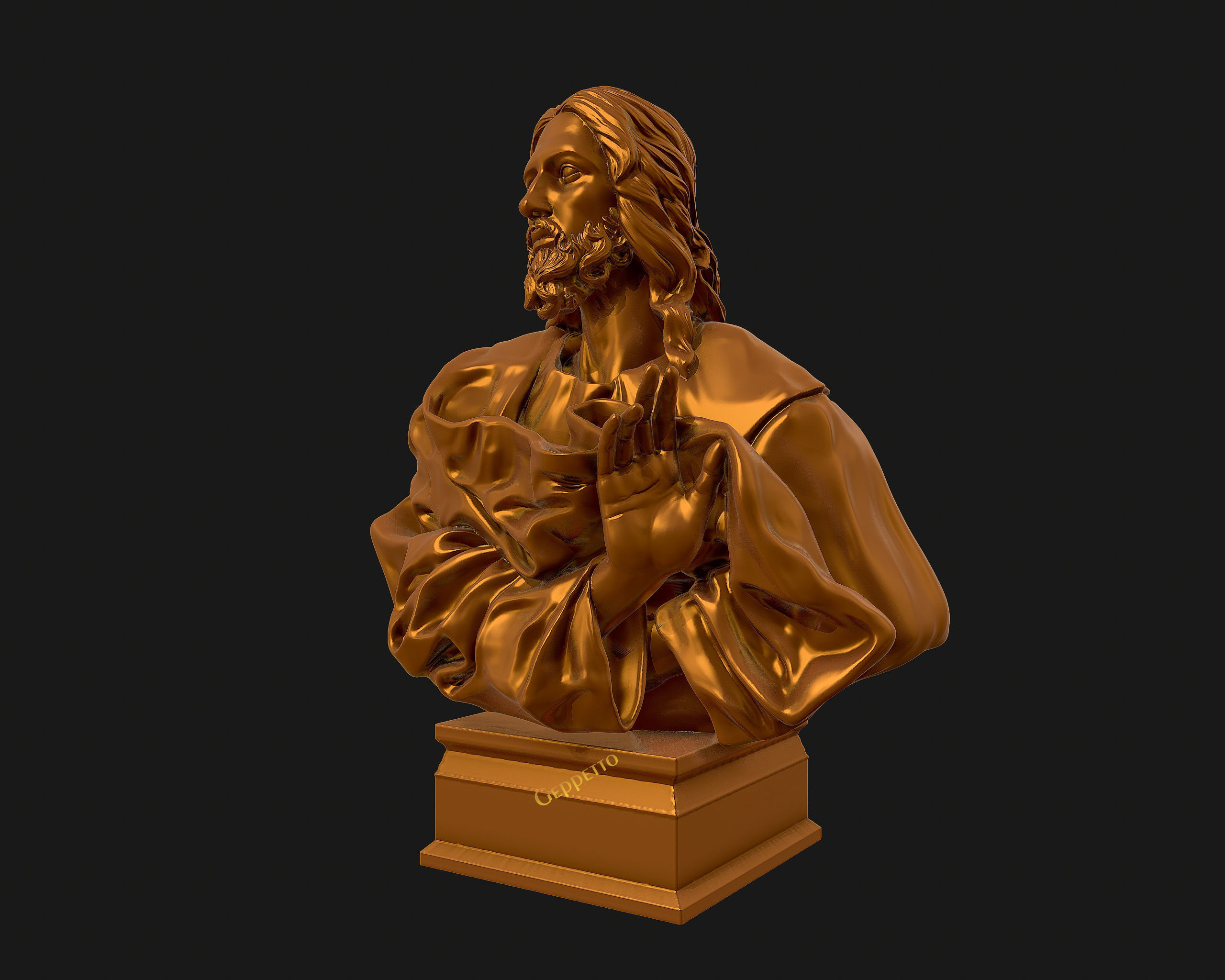 Jesus Christ Sculpture ready to 3D print 3D print model_35