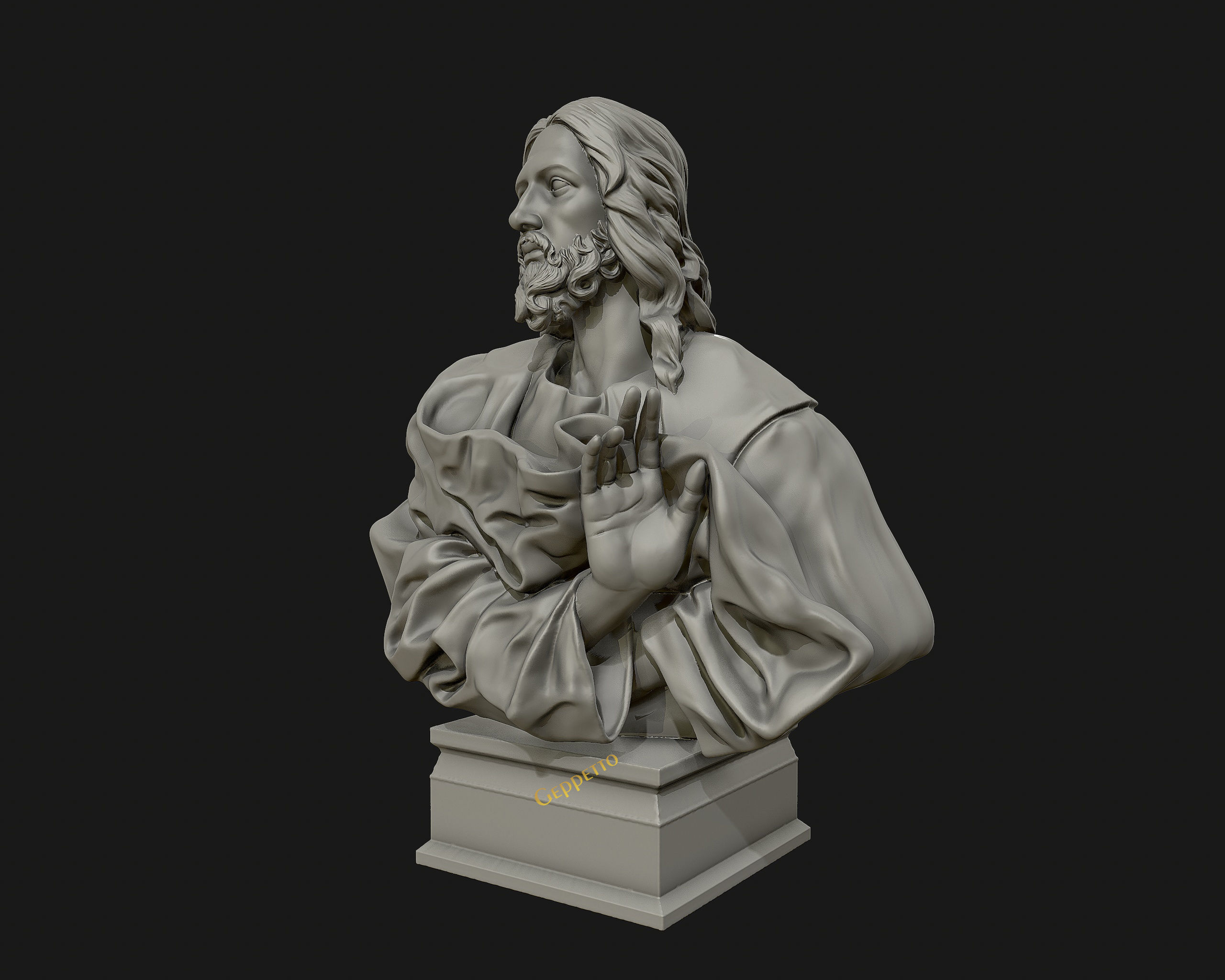 Jesus Christ Sculpture ready to 3D print 3D print model_8