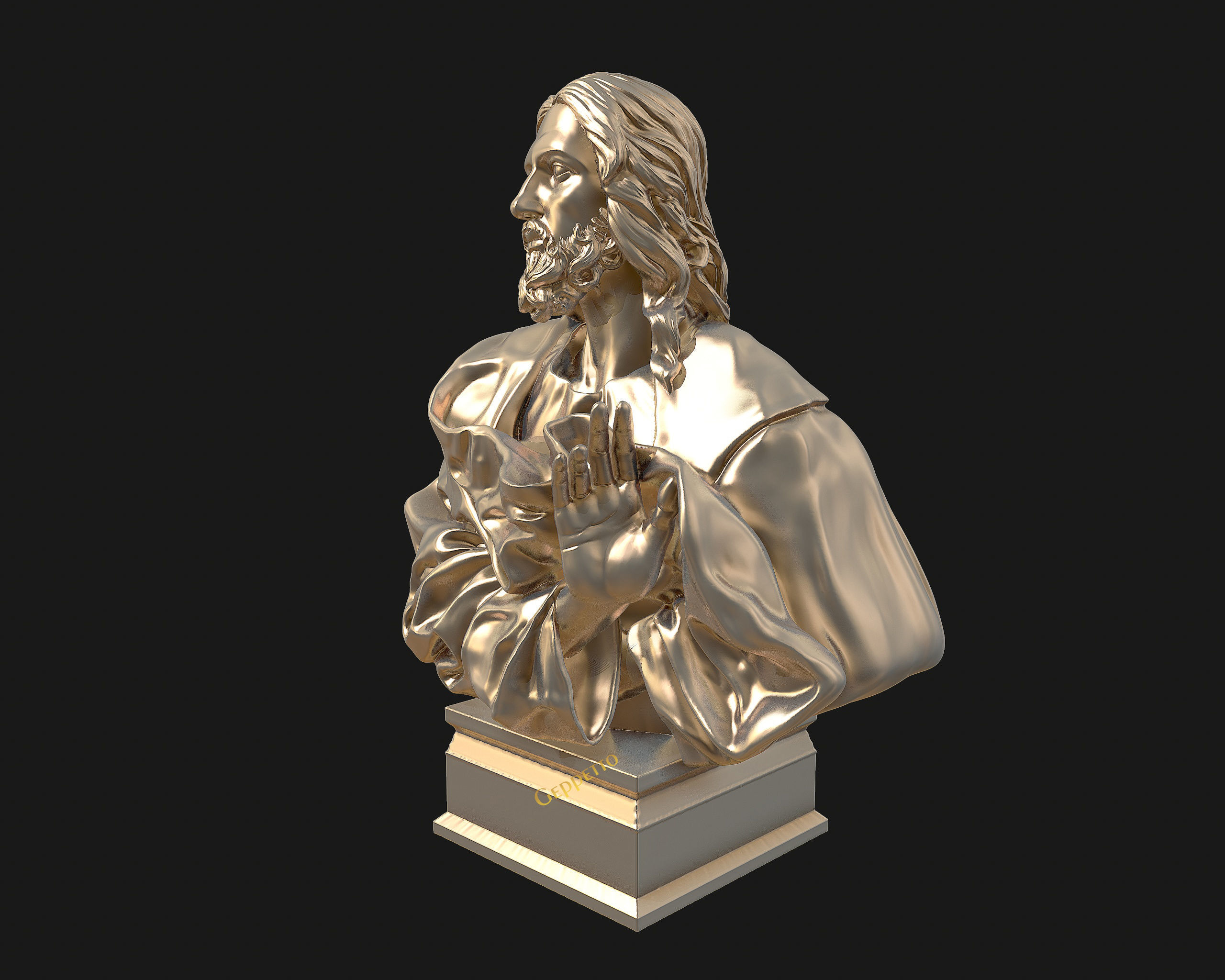 Jesus Christ Sculpture ready to 3D print 3D print model_27