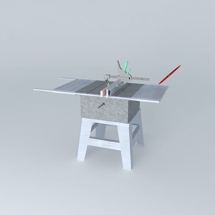 Inovative table saw Free 3D model_1
