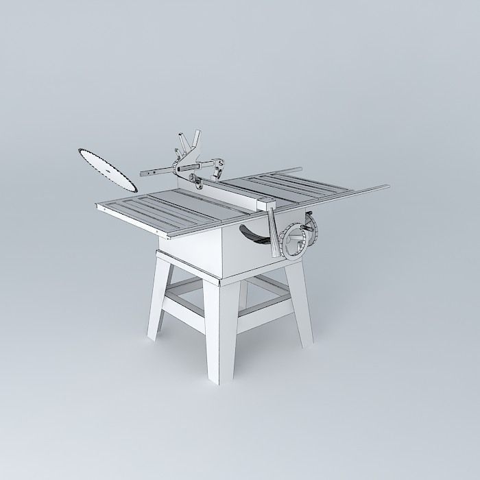 Inovative table saw Free 3D model_3