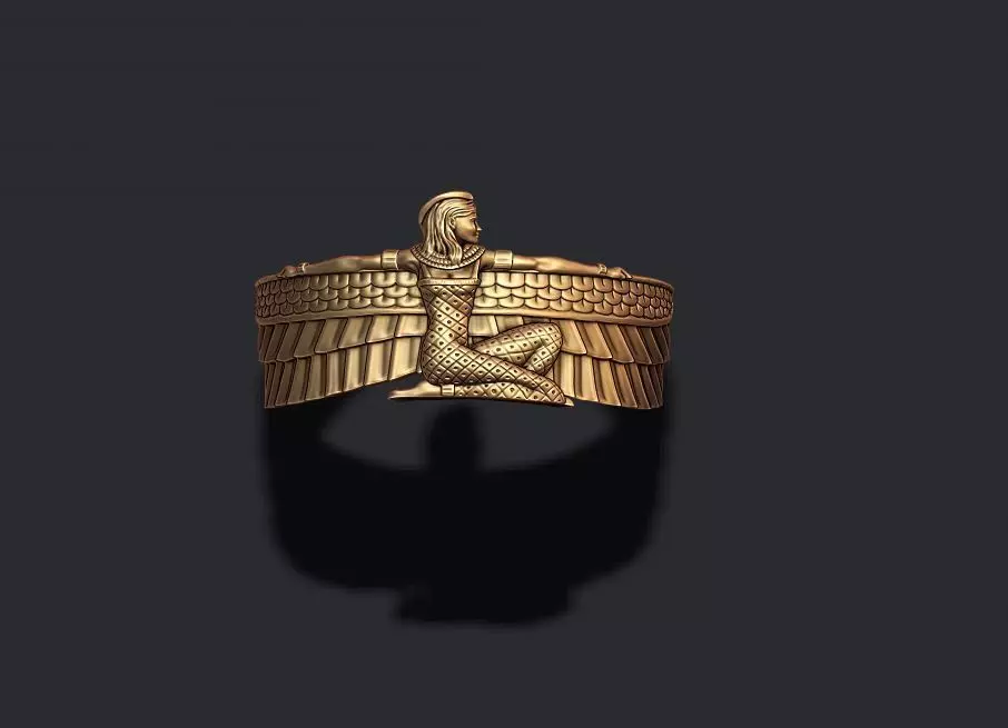 Isis ring 3D print model_0