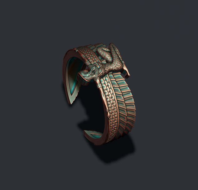 Isis ring 3D print model_6