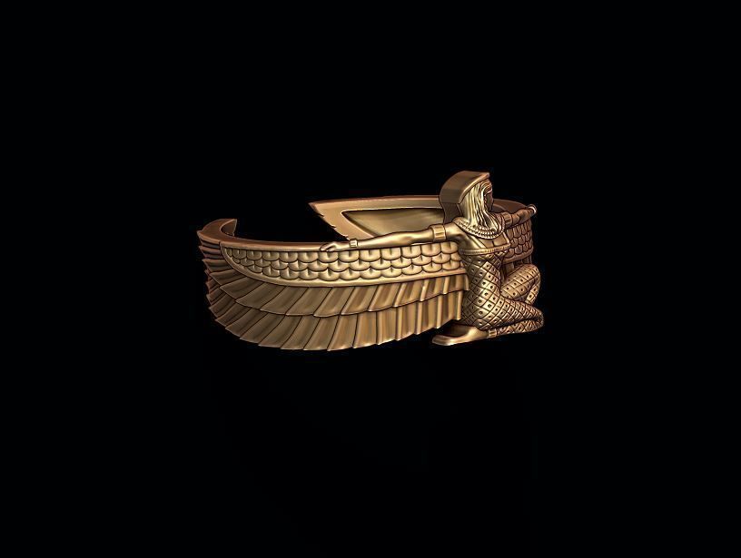Isis ring 3D print model_2