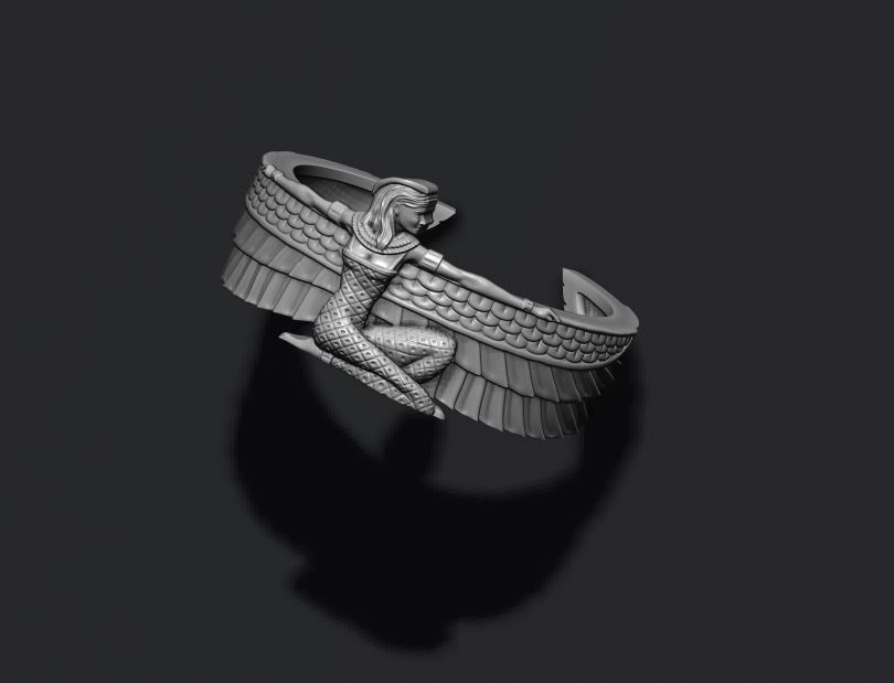 Isis ring 3D print model_1
