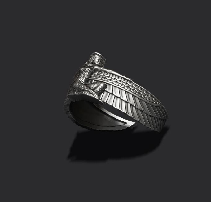 Isis ring 3D print model_7