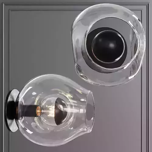 Bubble Sconce Oil-rubbed Bronze and Clear Glass