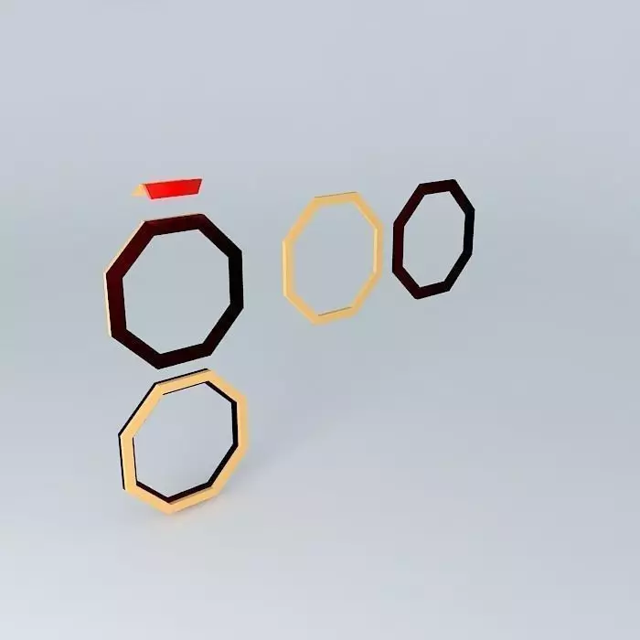 Octagonal Frame Free 3D model