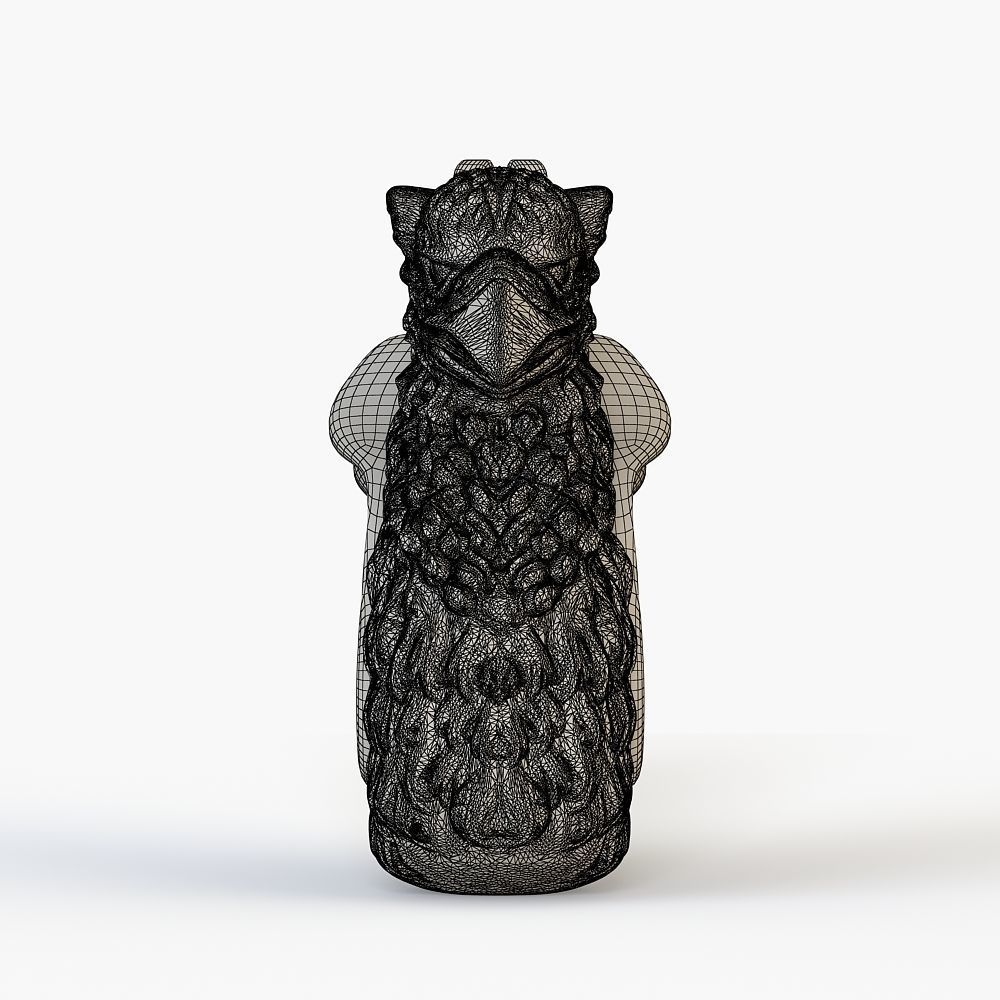 Griffin bust for 3D printing 3D print model_7