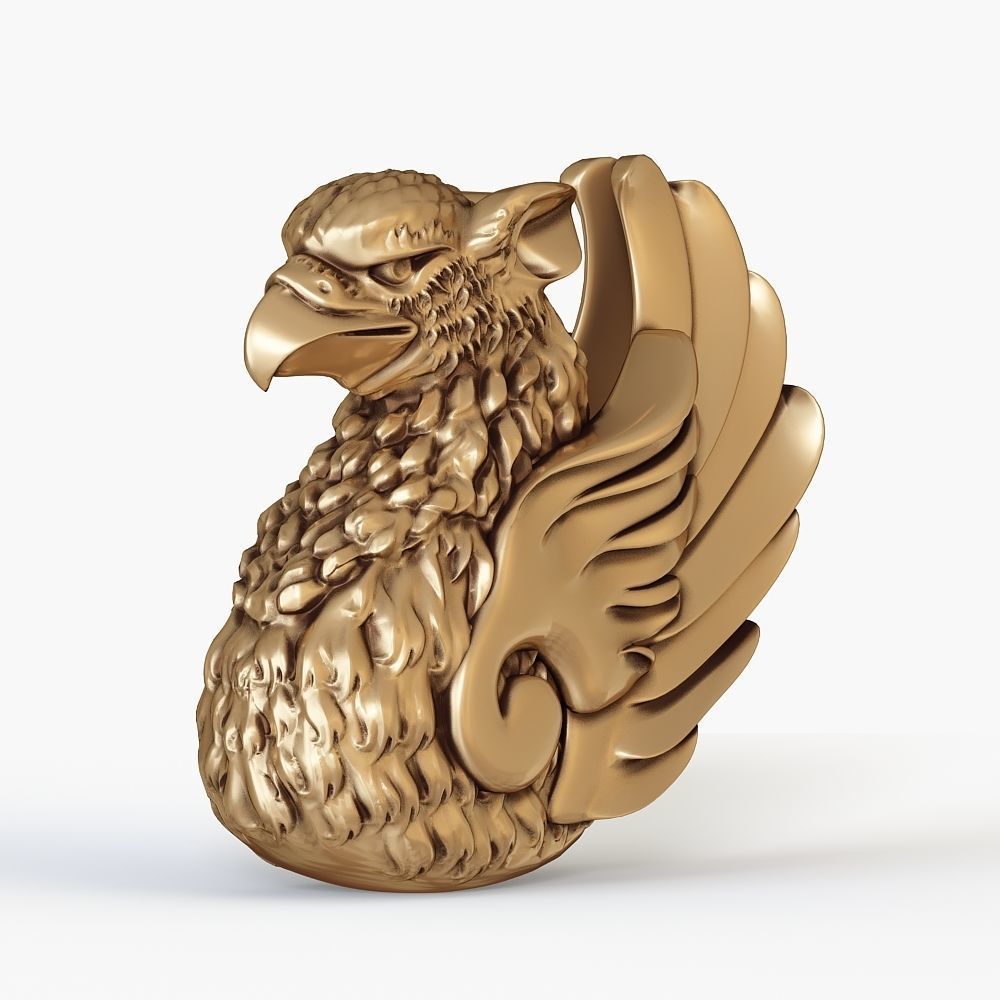 Griffin bust for 3D printing 3D print model_1