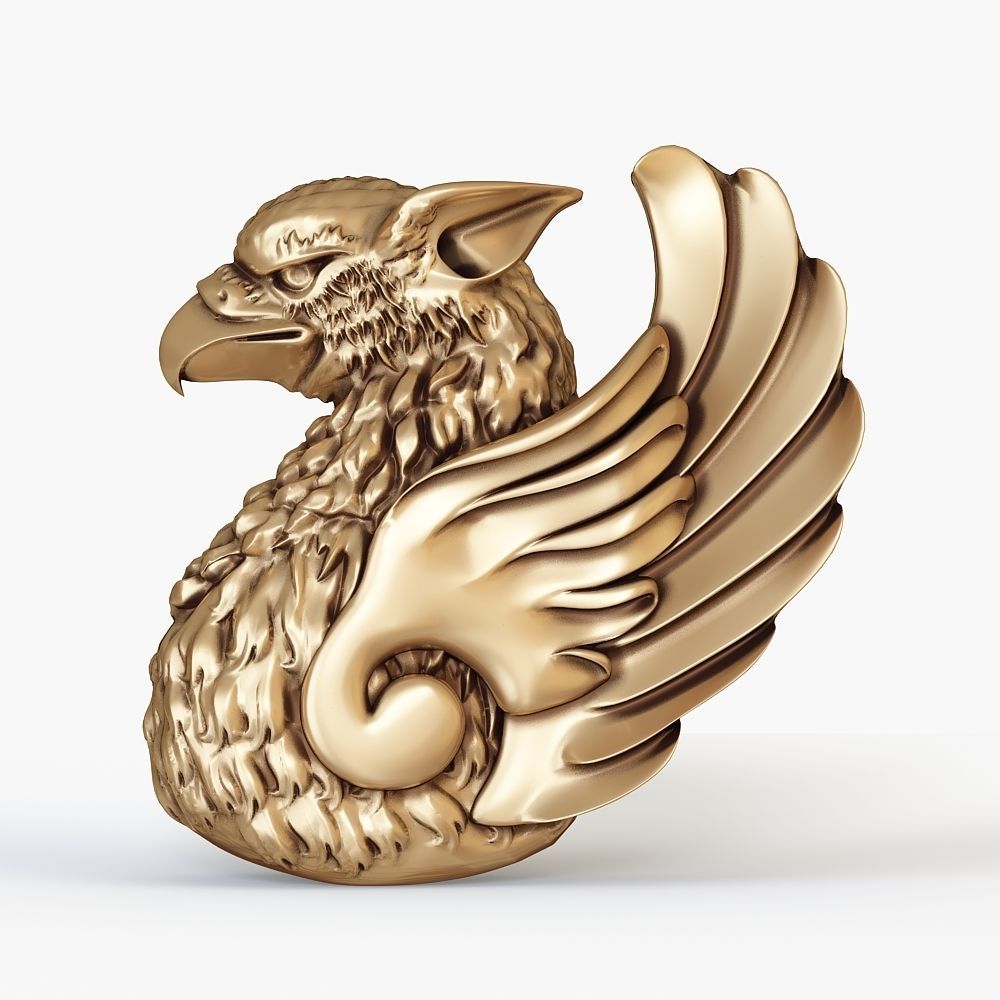 Griffin bust for 3D printing 3D print model_2