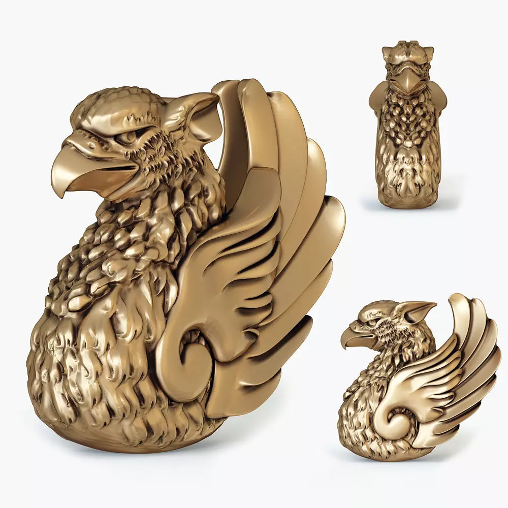 Griffin bust for 3D printing 3D print model_0