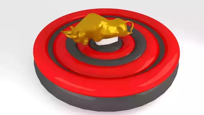 3D model Rodeo inflatable game bull sport Low-poly 3D model 3D model Rodeo inflatable game bull sport Low-poly 3D model
