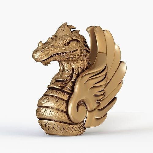 Dragon bust for 3D printing 3D print model