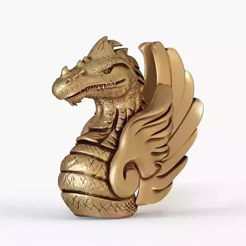 Dragon bust for 3D printing 3D print model