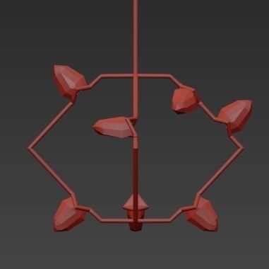 Seed 01 brushed brass  white von Roll Hill 3D model_4