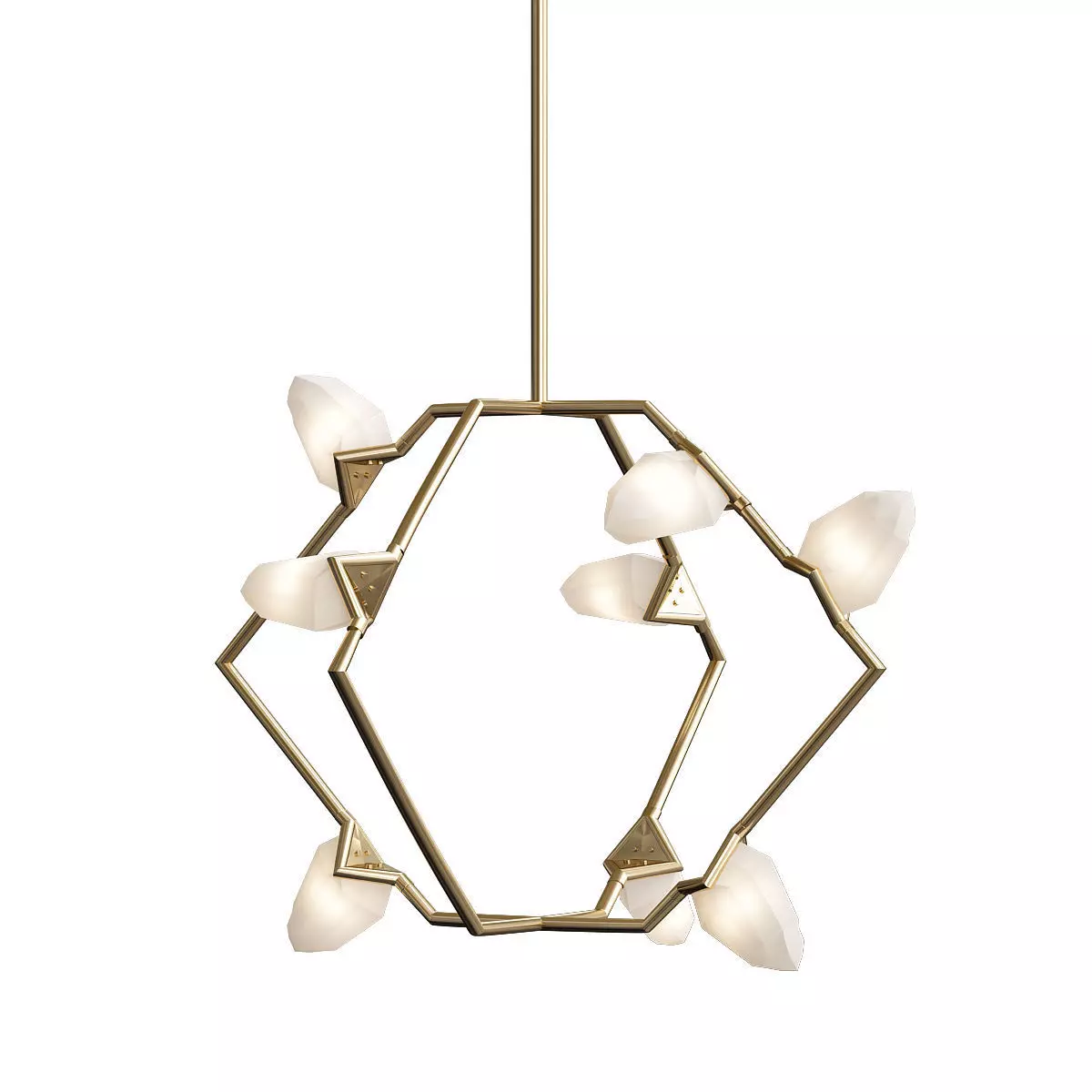 Seed 01 brushed brass  white von Roll Hill 3D model_0