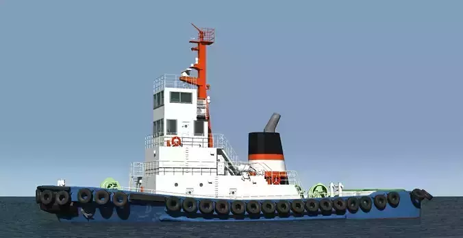 civilian tug boat
