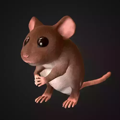 Mouse Low-poly 3D model