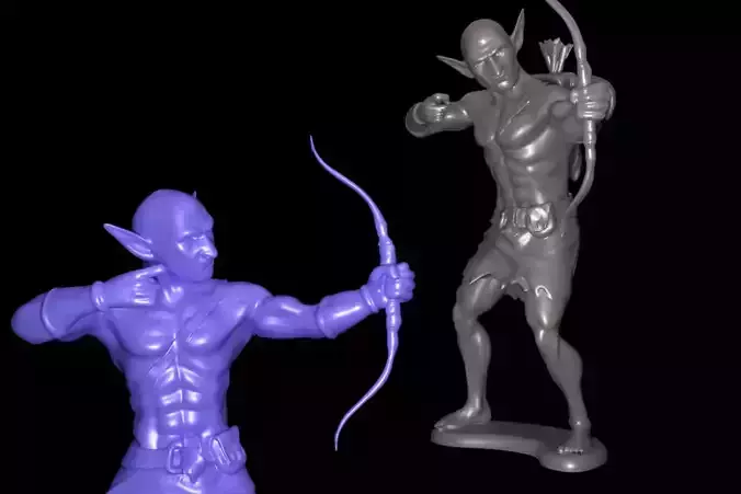 Goblin miniature statue stl 