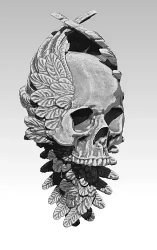 Detailed Skull pendant