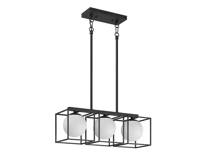 732137 Gabbia Lightstar Ceiling chandelier 3D model