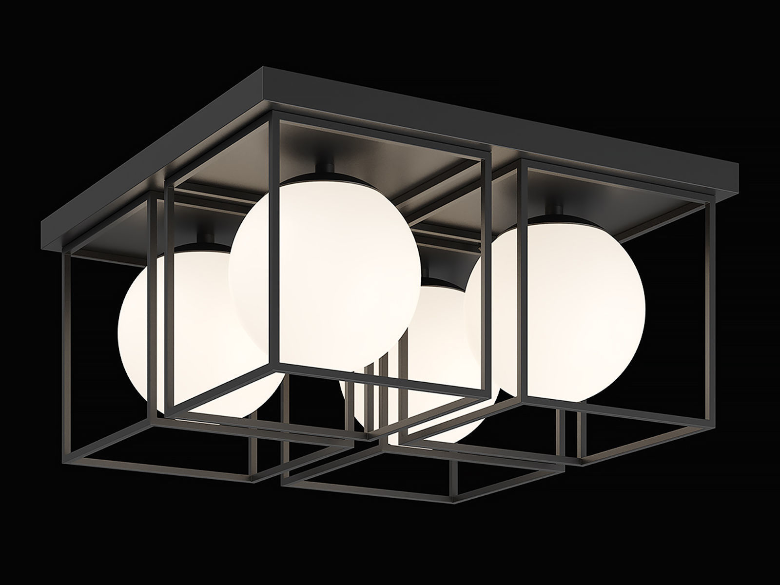 732147 Gabbia Lightstar Ceiling Lamp 3D model_1