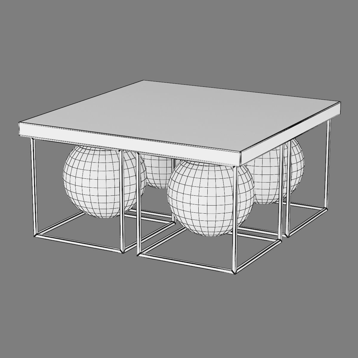 732147 Gabbia Lightstar Ceiling Lamp 3D model_6