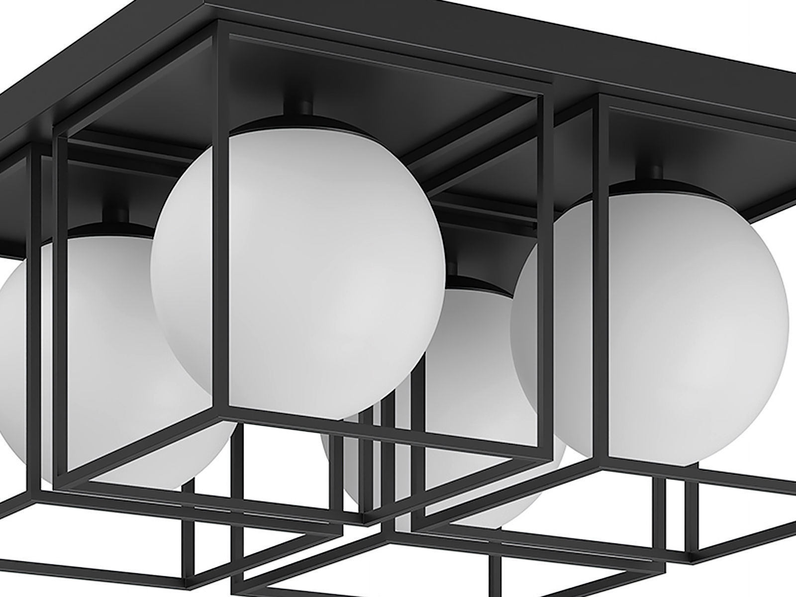 732147 Gabbia Lightstar Ceiling Lamp 3D model_2