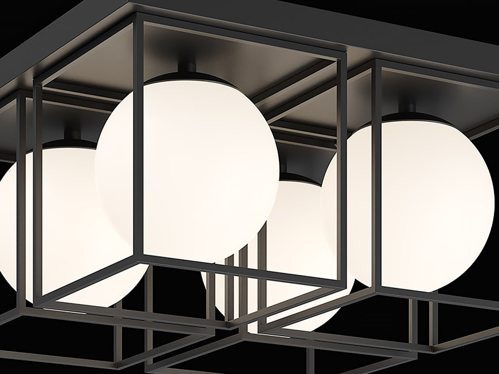 732147 Gabbia Lightstar Ceiling Lamp 3D model_3