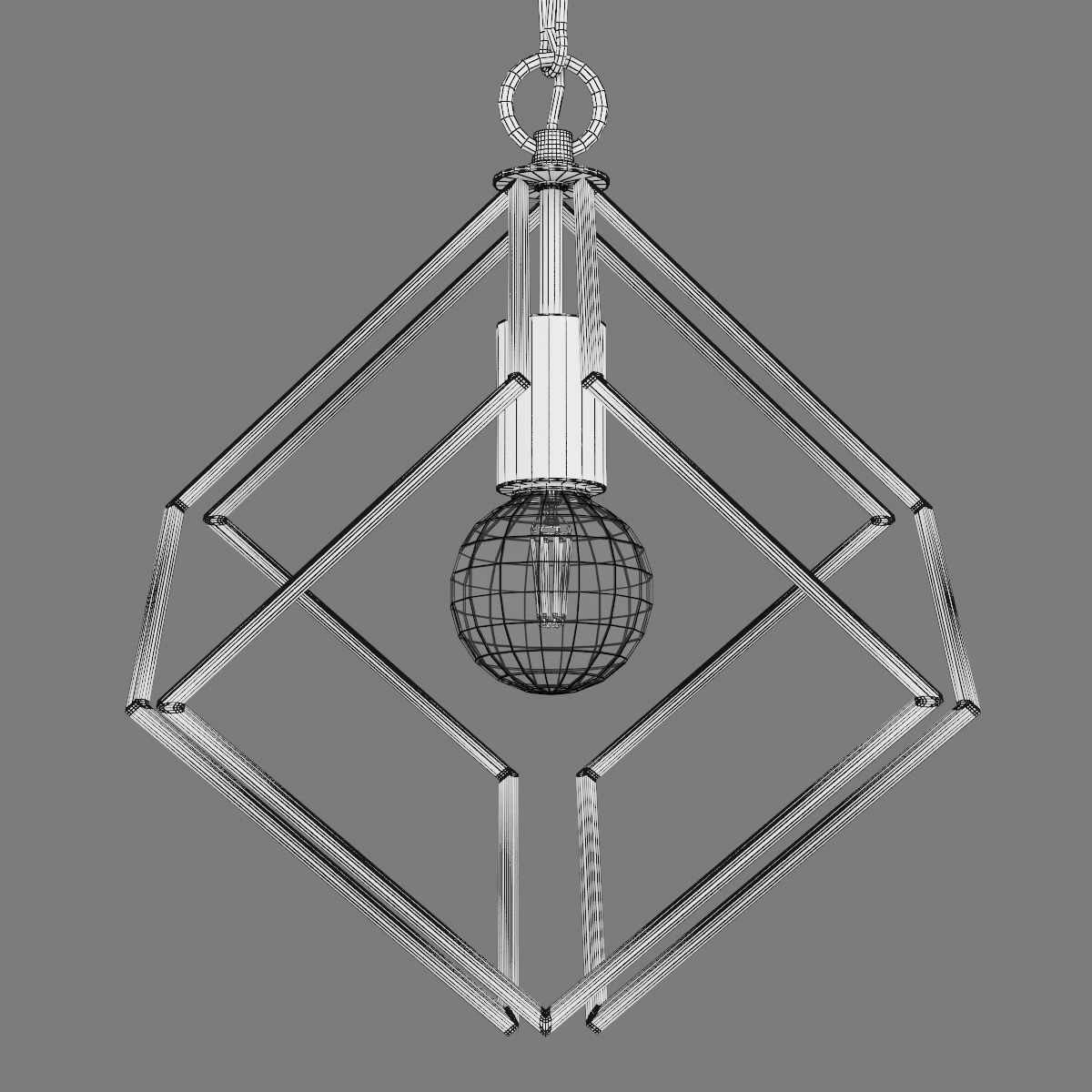 732317 Gabbia Lightstar Pendant chandelier 3D model_7
