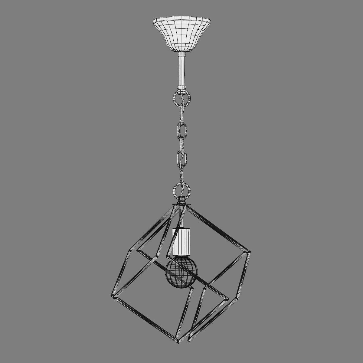 732317 Gabbia Lightstar Pendant chandelier 3D model_4