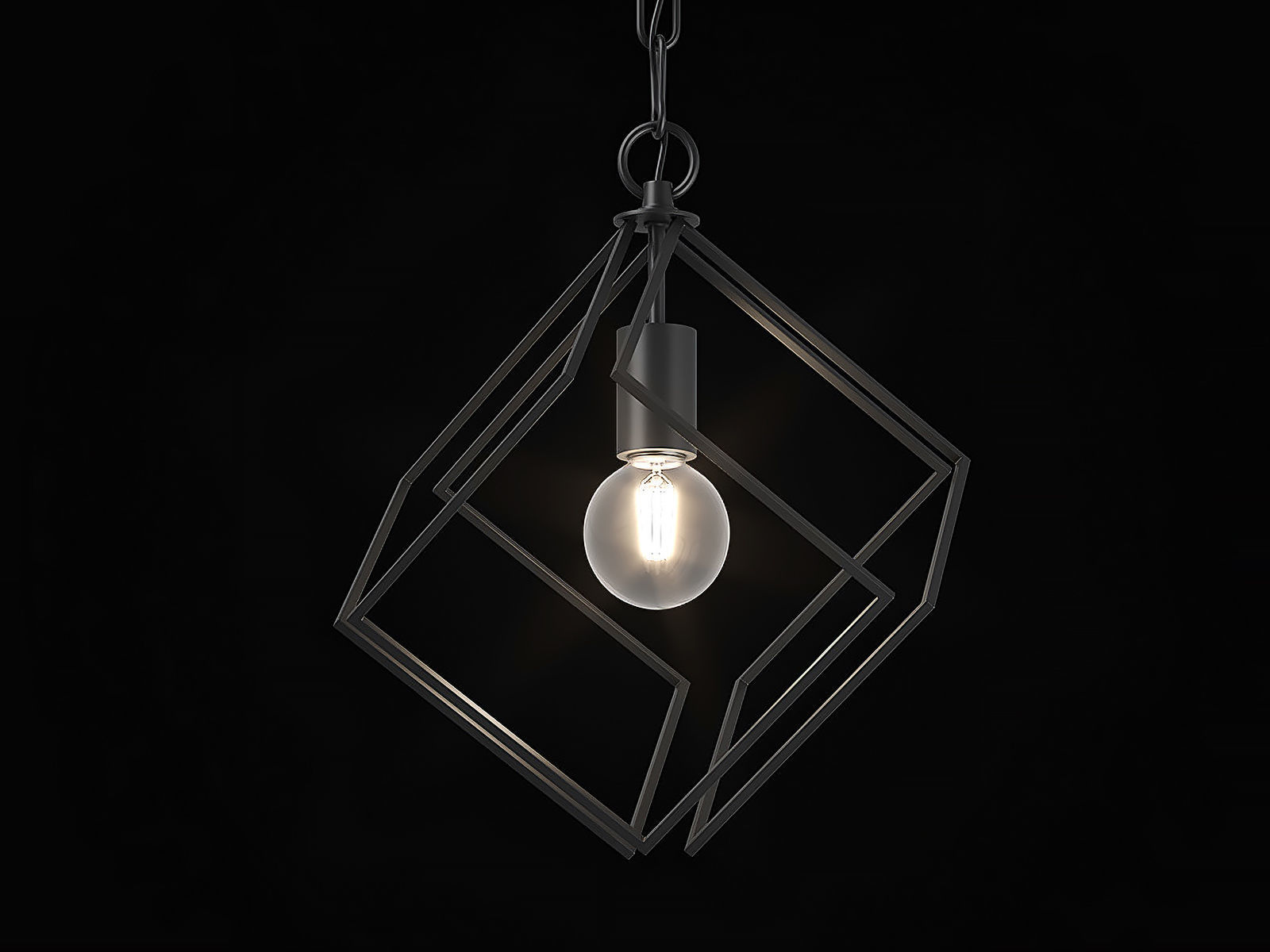 732317 Gabbia Lightstar Pendant chandelier 3D model_3