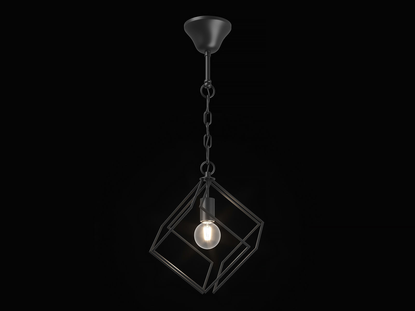 732317 Gabbia Lightstar Pendant chandelier 3D model_1