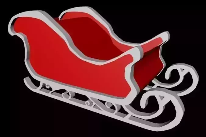 Sleigh santa Free 3D print model