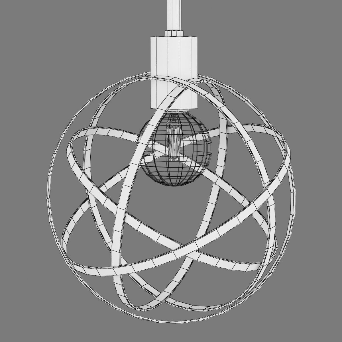 732417 Gabbia Lightstar Hanging Lamp 3D model_7