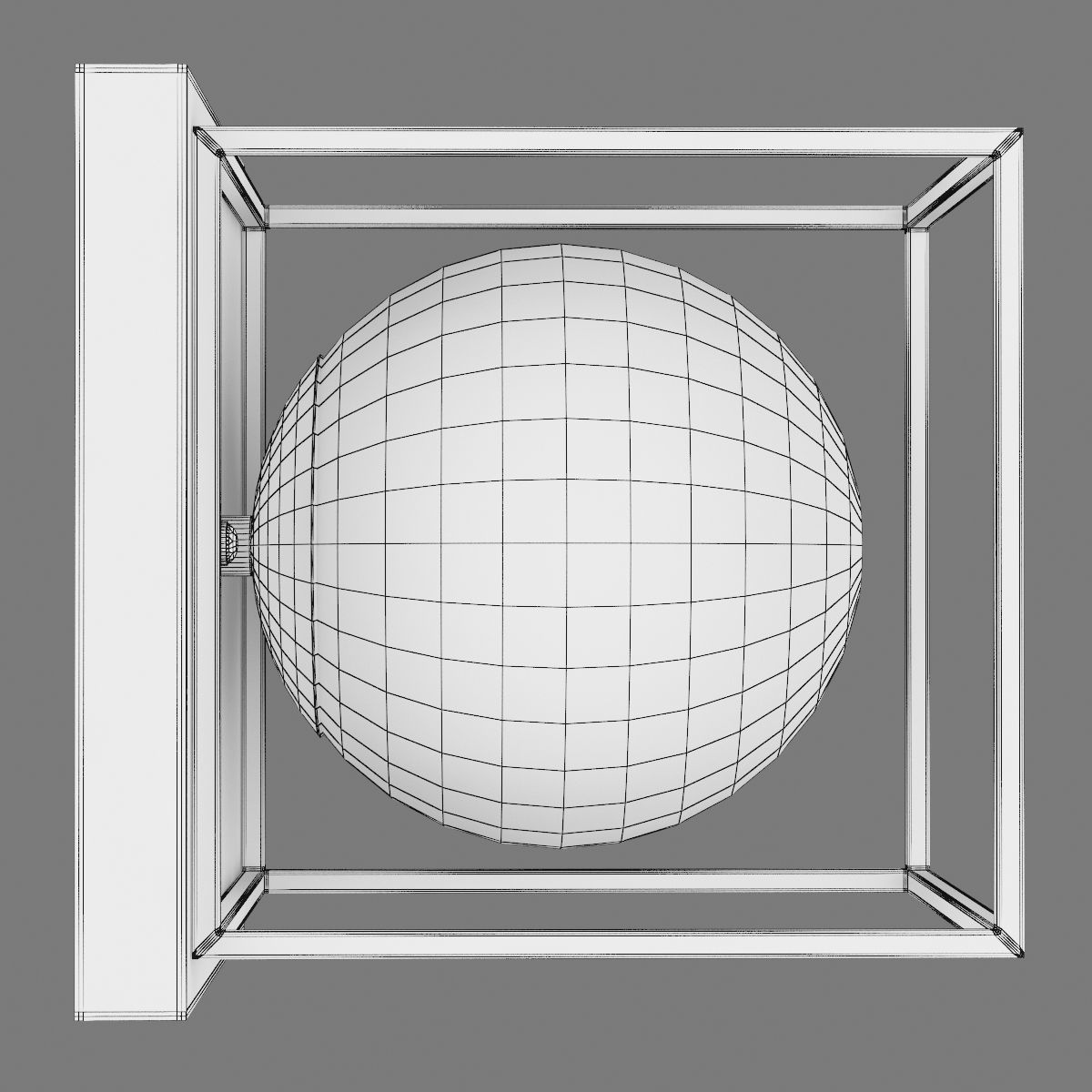 732617 Gabbia Lightstar Sconce or Ceiling chandelier 3D model_9