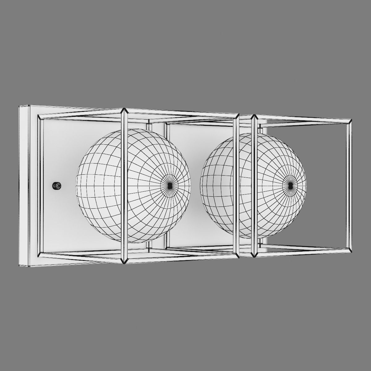 732627 Gabbia Lightstar Sconce or Ceiling chandelier 3D model_6