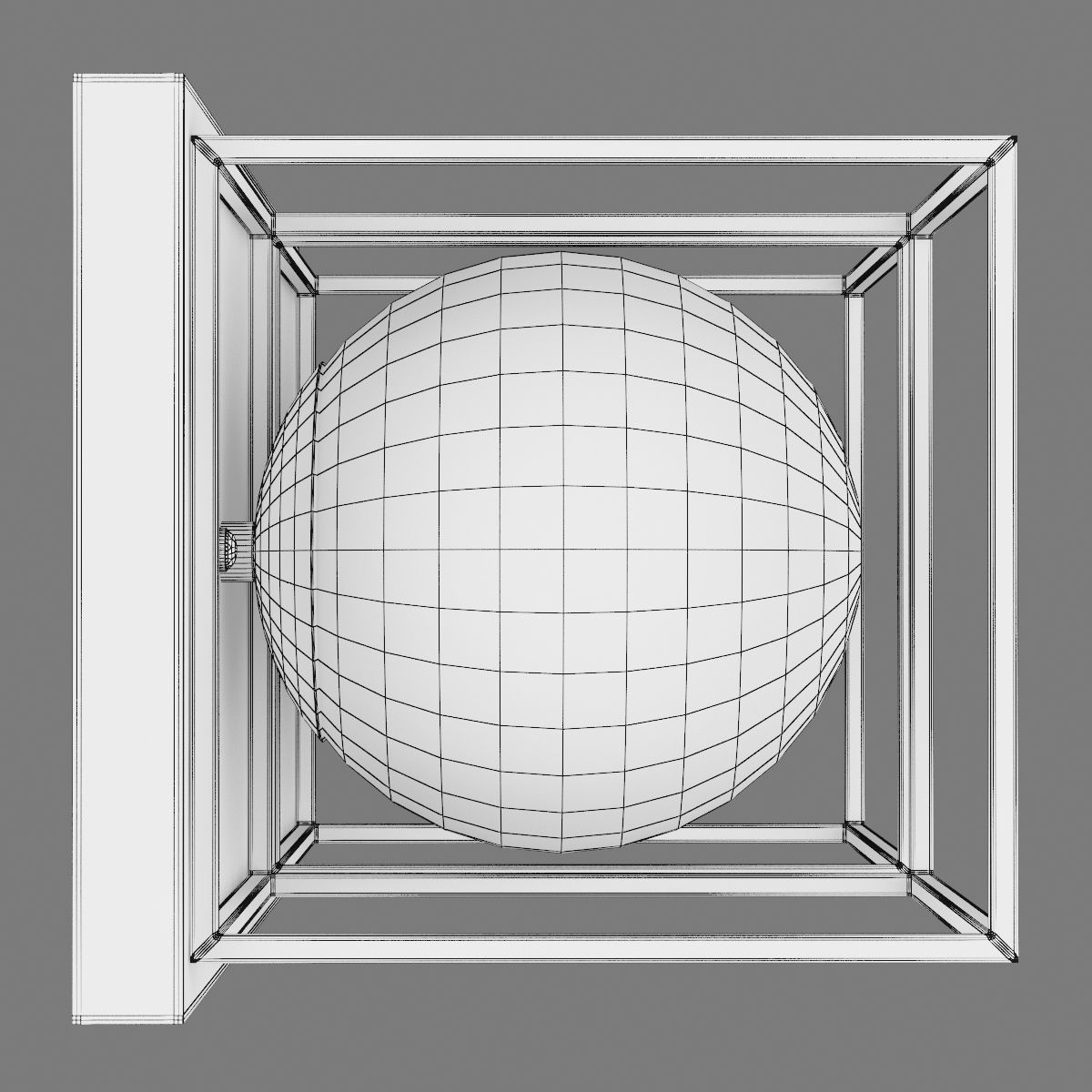 732627 Gabbia Lightstar Sconce or Ceiling chandelier 3D model_9