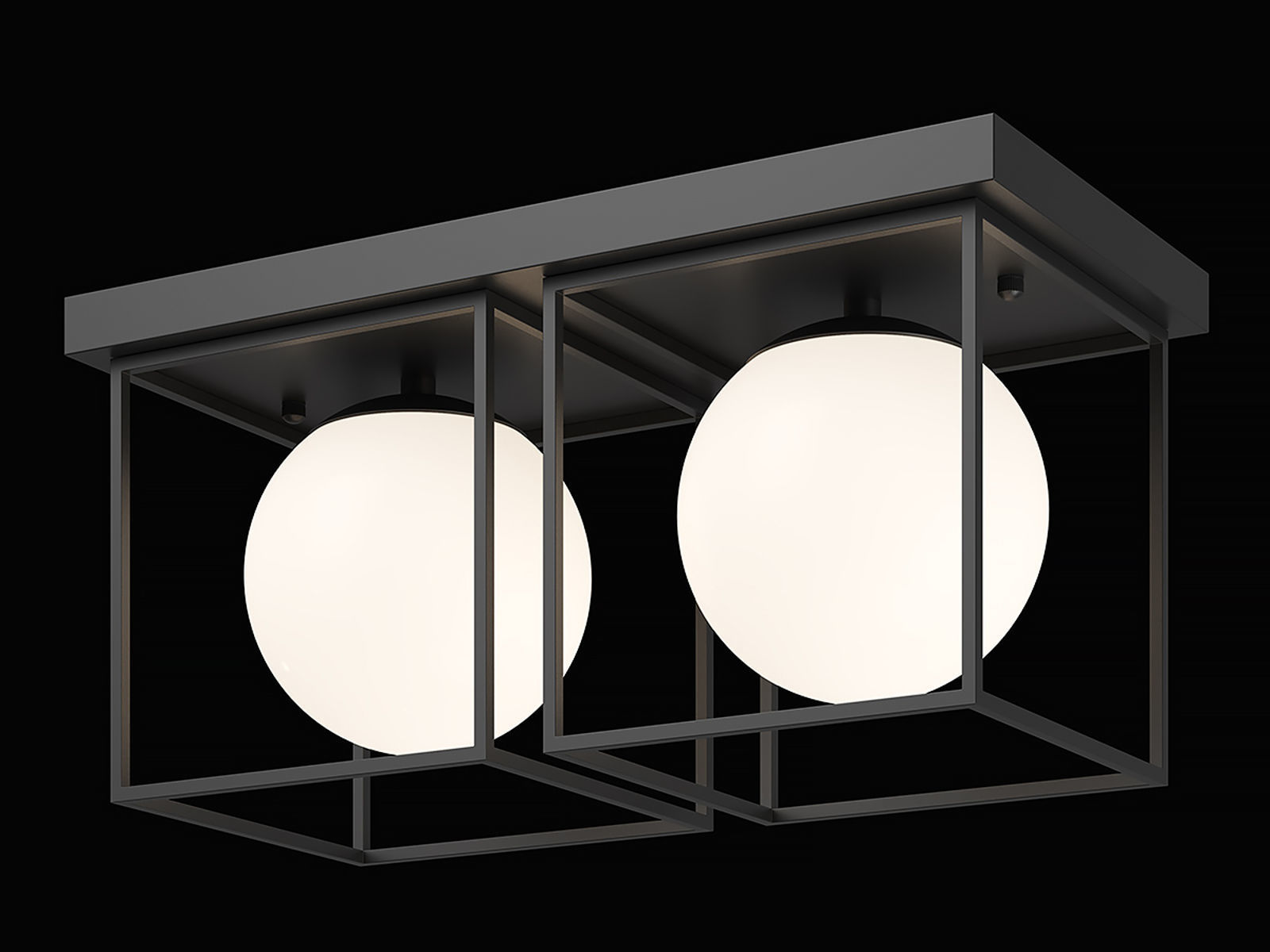 732627 Gabbia Lightstar Sconce or Ceiling chandelier 3D model_4