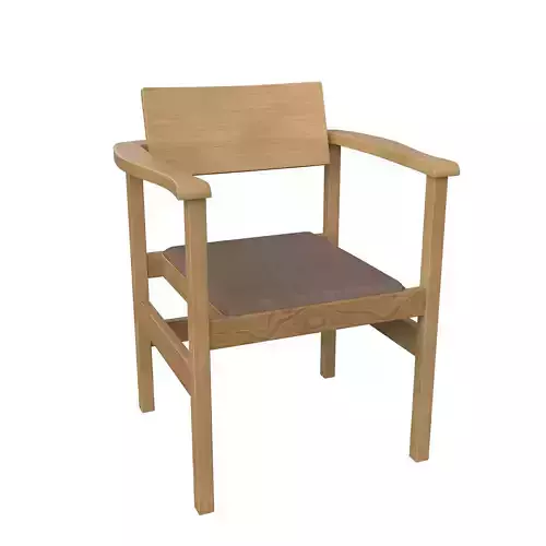 Chair02 dining chair - oak