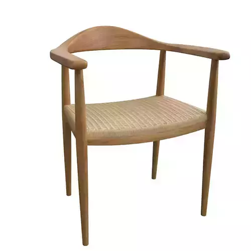 Chair03 wooden chair with rattan seat and back