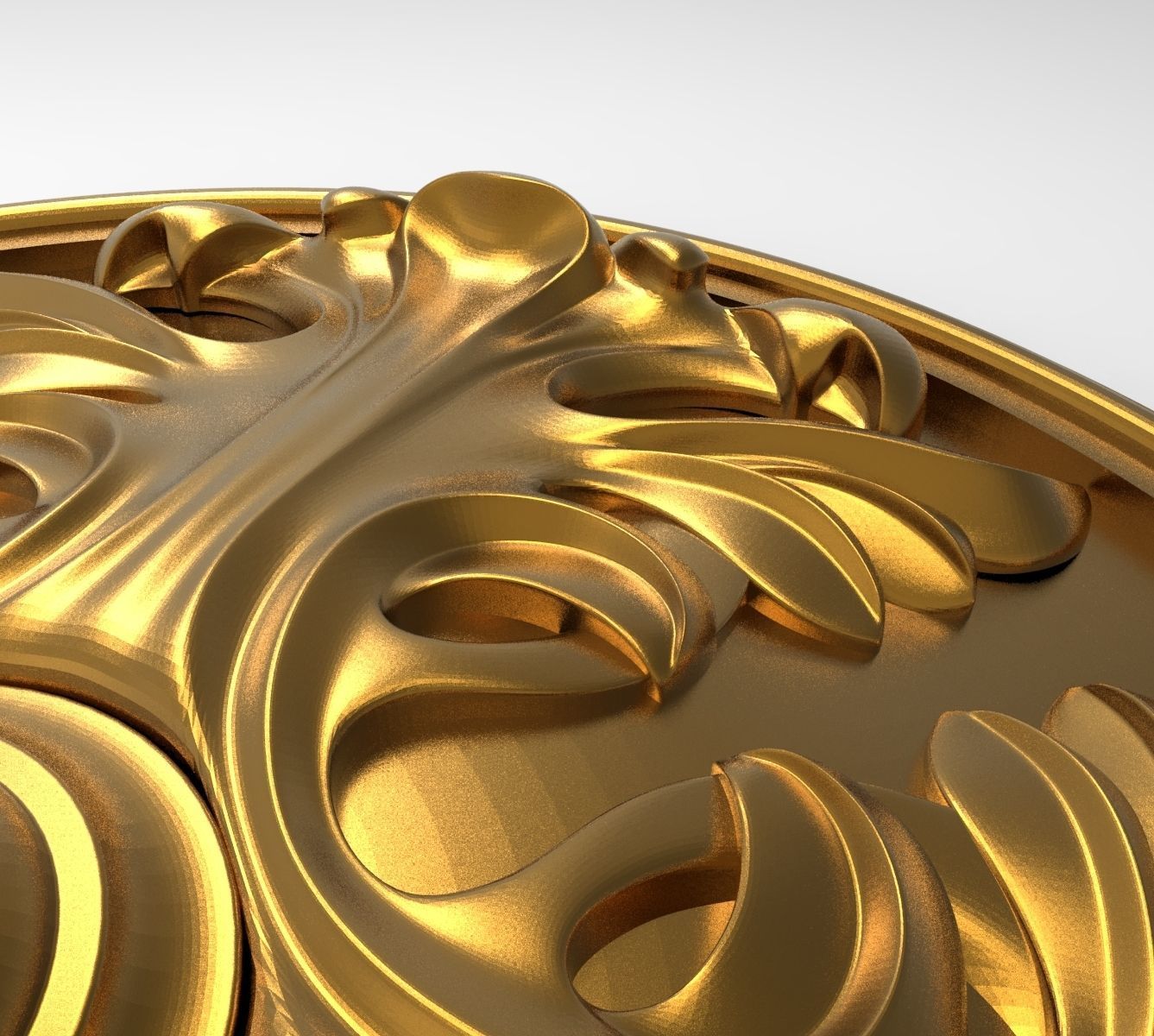 decorative rosette 3D model_6