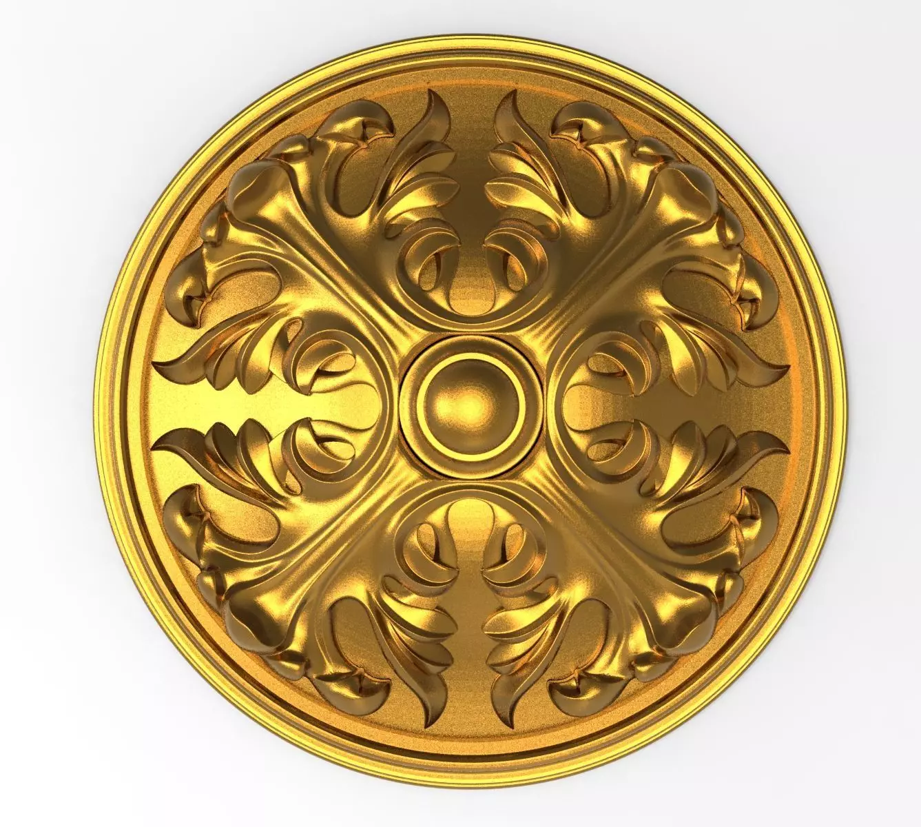 decorative rosette 3D model_0