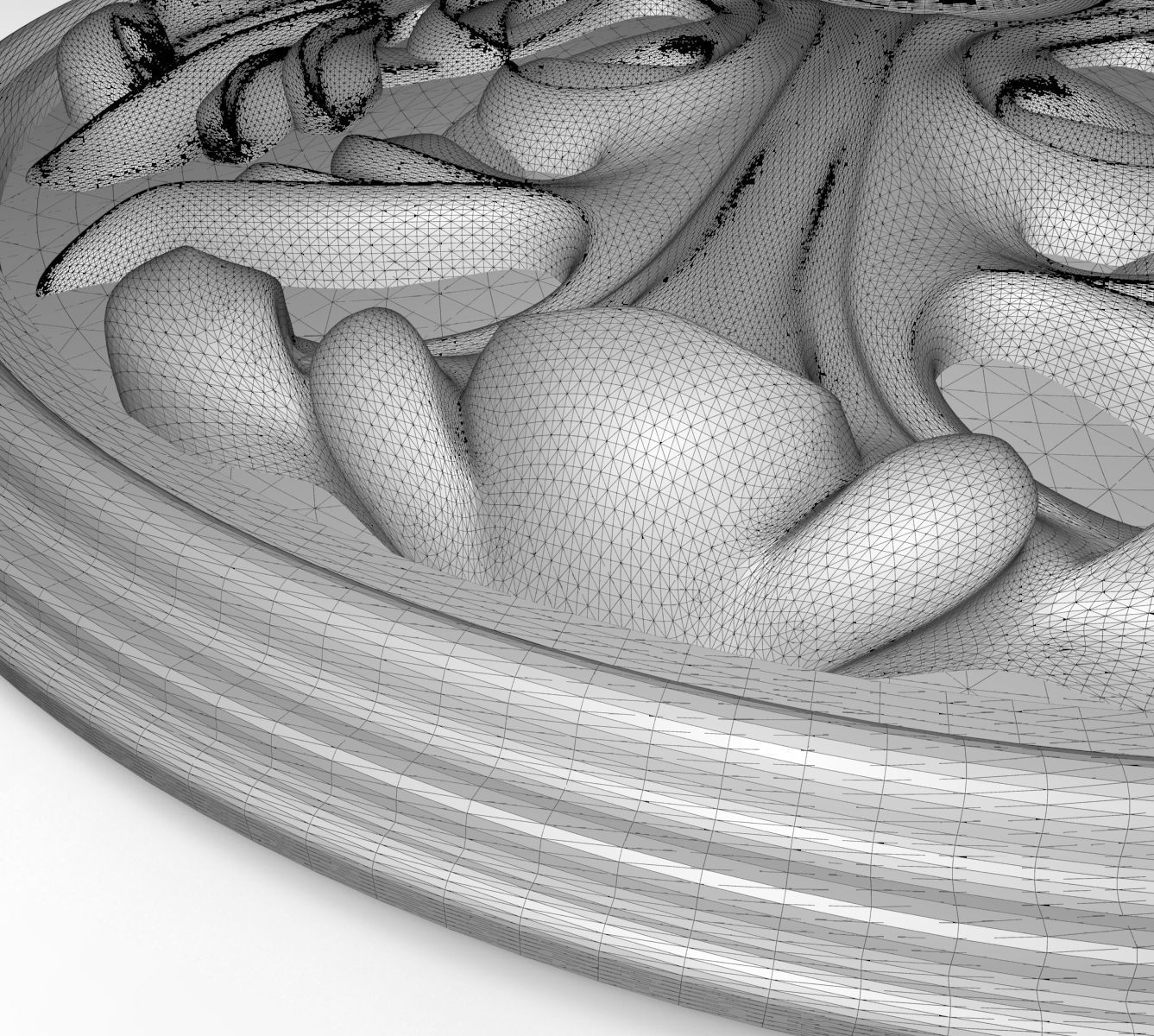 decorative rosette 3D model_8